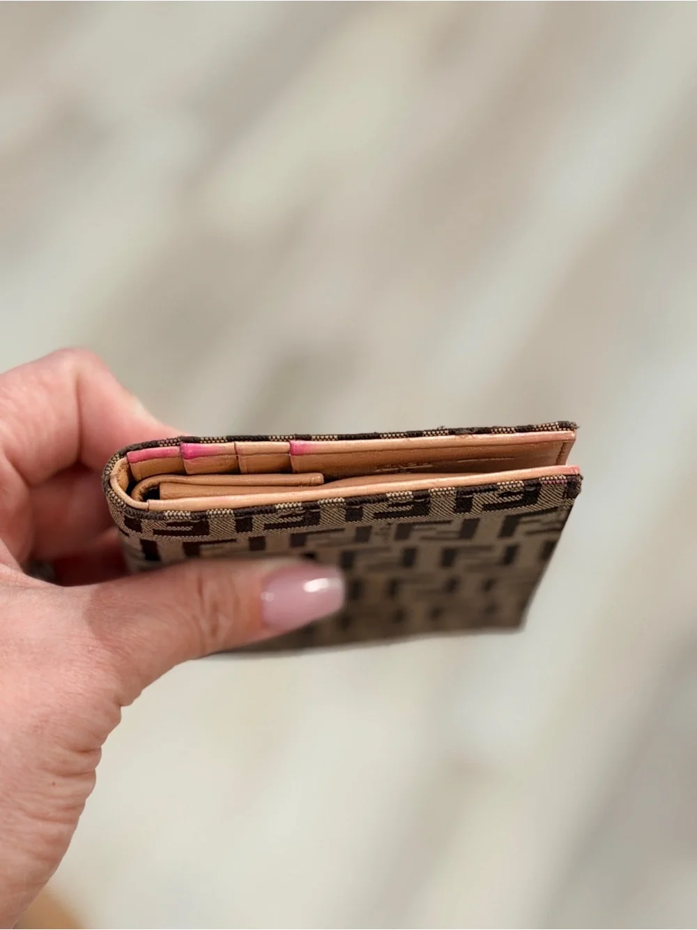 Fendi  Brown Monogram FF Canvas Bifold Wallet ⭐️